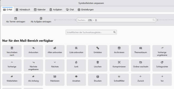 Bild 6: Bevorzugte Befehle bringen Sie im Nu in die Symbolleiste